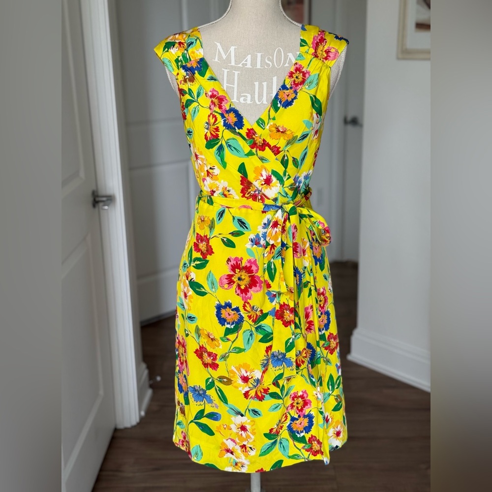 kate spade Yellow Floral Wrap Dress